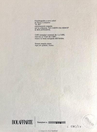 Flavio Costantini - Il Re - Photolithographie signée 2