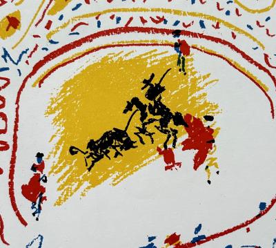 Pablo Picasso - Petite Corrida, 1958 - Lithographie originale signée dans la planche 2