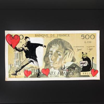 Cisco - Peaceful, 2024 - Acrylique sur billet 2