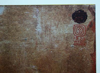 Walter SAUER (after) - Pleureuse, 1930 - Chromotypogravure signed and dated 2
