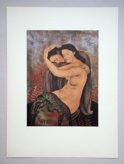 Walter SAUER ( d’après ) - Tendresse, 1930 - Chromotypogravure signée et datée 2