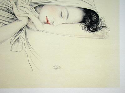 Walter SAUER (after) - Murasaki , 1930 - Offset print signed 2