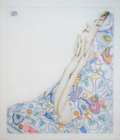 Walter SAUER (after) - Nostalgie, 1930 - Offset print signed and dated 2