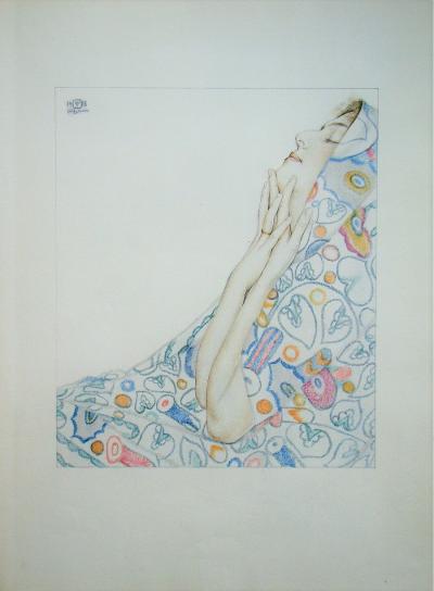Walter SAUER (after) - Nostalgie, 1930 - Offset print signed and dated 2