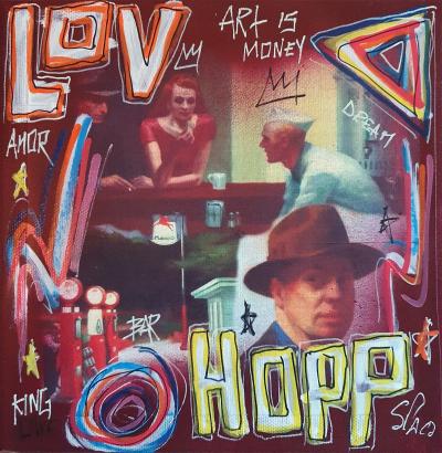 SPACO - HOPPER LOV , 2023 - Acrylique sur toile 2