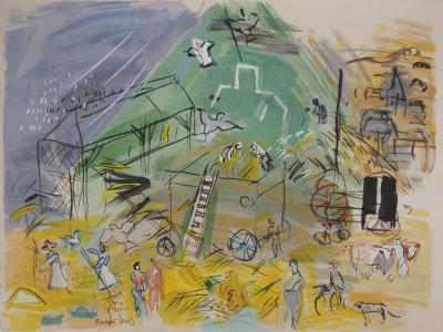 Raoul DUFY - Le temps des moissons, 1953 - Lithographie Originale Signée