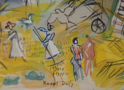 Raoul DUFY - Le temps des moissons, 1953 - Lithographie Originale Signée 2