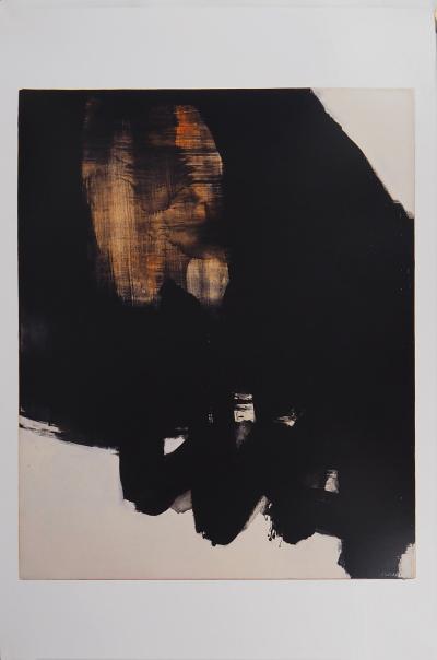 Pierre SOULAGES : Peinture 1er juin 1964 - Affiche originale signée Musée Soulages 2