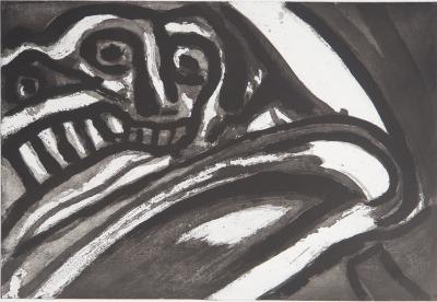 Bengt LINDSTROM : Deux personnages - Gravure originale signée 2