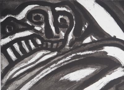 Bengt LINDSTROM : Deux personnages - Gravure originale signée 2