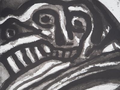 Bengt LINDSTROM : Deux personnages - Gravure originale signée 2