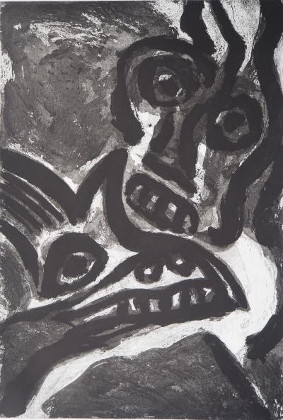 Bengt LINDSTROM : L’homme et l’animal - Gravure originale signée 2