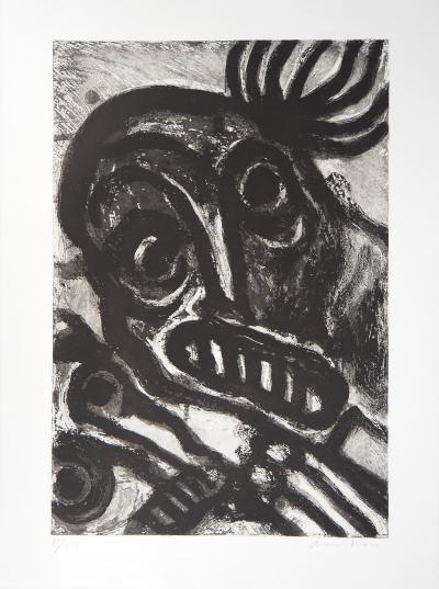 Bengt LINDSTROM : Personnages étonnés - Gravure originale signée 2