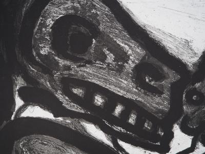 Bengt LINDSTROM : Couple de créatures primitives - Gravure originale signée 2