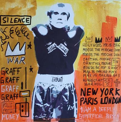 SPACO - Warhol Boxe  2023 - Technique mixte sur toile 2