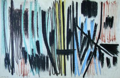 Hans HARTUNG (d’après) - Pastel P.1950-4, 1961 - Lithographie offset signée 2