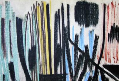 Hans HARTUNG (d’après) - Pastel P.1950-4, 1961 - Lithographie offset signée 2