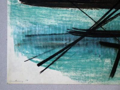 Hans HARTUNG (after) - Pastel P.1950-3, 1961 - Offset lithography signed 2