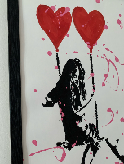 Rose - Swing - Technique mixte sur papier 2