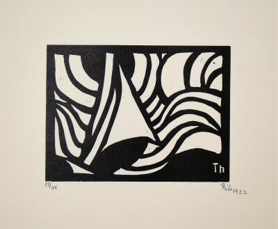 Thilo MAATSCH - Composition, 1922 - Original woodcut signed and numbered 2