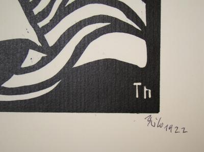 Thilo MAATSCH - Composition, 1922 - Original woodcut signed and numbered 2