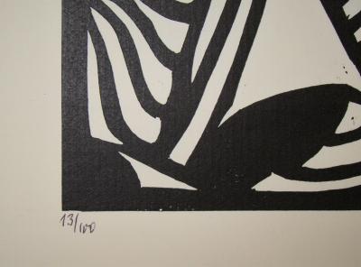 Thilo MAATSCH - Composition, 1922 - Original woodcut signed and numbered 2