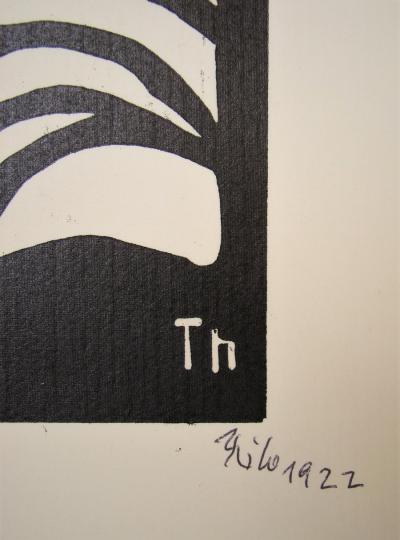 Thilo MAATSCH - Composition, 1922 - Original woodcut signed and numbered 2