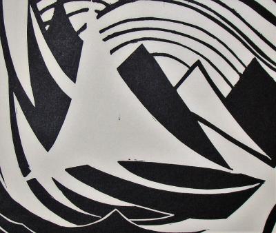 Thilo MAATSCH - Composition, 1922 - Original woodcut signed and numbered 2