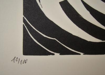 Thilo MAATSCH - Composition, 1922 - Original woodcut signed and numbered 2