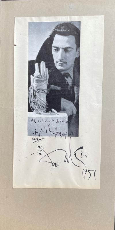 Salvador DALI - Pièce autographe signée 2