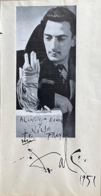Salvador DALI - Pièce autographe signée 2
