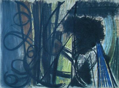 Hans HARTUNG (d’après) - Pastel P.1947-20, 1961 - Lithographie offset signée 2
