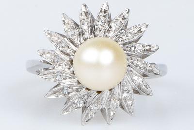 Parure Bague et boucles d’oreilles, style Art Moderne en or 18 carats 2