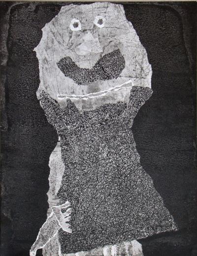 Jean DUBUFFET (after) - Barbe des perplexités, 1960 - Stencil signed and dated 2