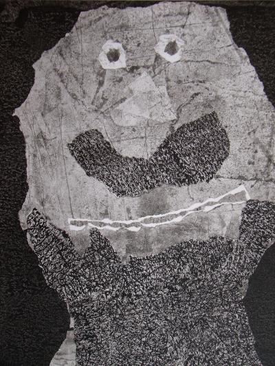 Jean DUBUFFET (after) - Barbe des perplexités, 1960 - Stencil signed and dated 2