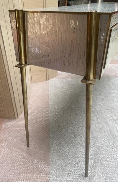 Commode Console 1970 - résine et laiton 2