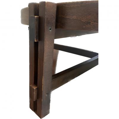 Roger Capron - Table basse avec plateau en céramique - Grès et bois 2