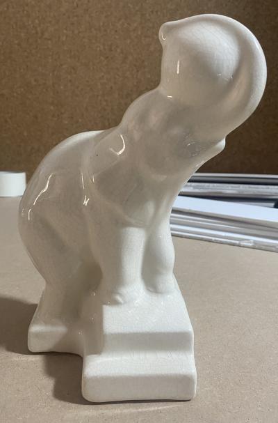 Sculpture Duquesne - Elephant en céramique signé 1930 2