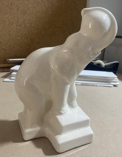 Sculpture Duquesne - Elephant en céramique signé 1930 2