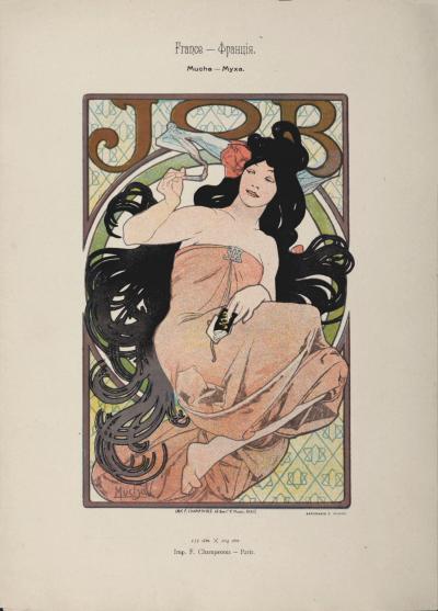 Alphonse MUCHA - Job, 1897 - Scarce original lithograph! 2