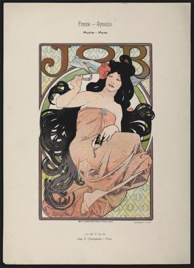 Alphonse MUCHA - Job, 1897 - Scarce original lithograph! 2