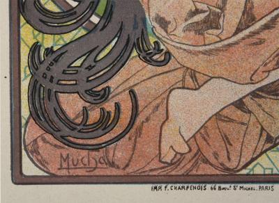 Alphonse MUCHA - Job, 1897 - Scarce original lithograph! 2