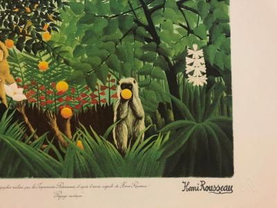 Henri ROUSSEAU - Paysage Éxotique, 1980, lithographie 2