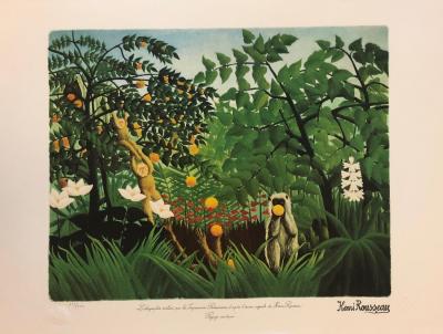 Henri ROUSSEAU - Paysage Éxotique, 1980, lithographie 2