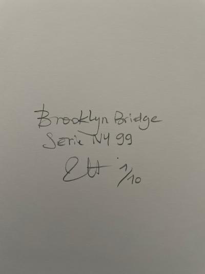 Élisabeth Hering - Brooklyn Bridge, série NY, 1999 - tirage argentique noir et blanc 2