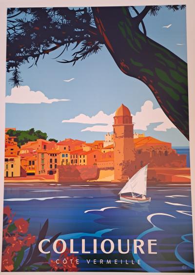 Côte Vermeille, le port de Collioure - Affiche 2