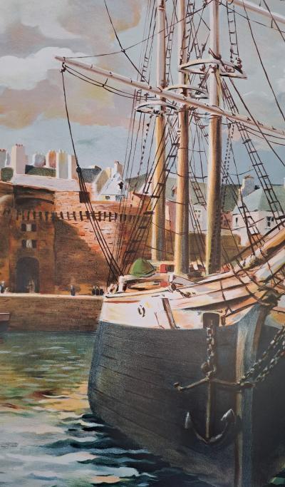Bretagne - Saint-Malo, la cité des corsaires, 1933 - Affiche 2