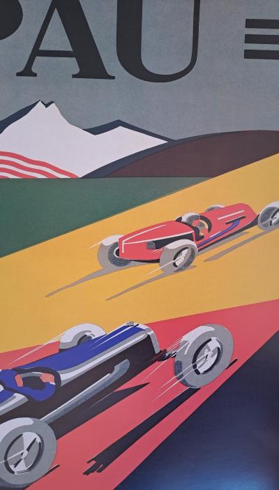 H. P. Gourry - Grand prix automobile de Pau : 24 février 1935 - Affiche 2