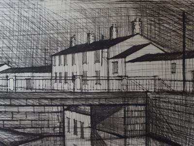 Bernard Buffet : Le canal, 1955 - Gravure originale signée 2
