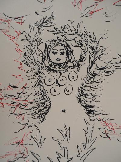 Natalia Gontcharova : Essence féminine de la fécondité - Dessin original Signé 2